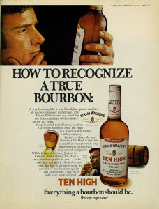 Old school whisky advertising