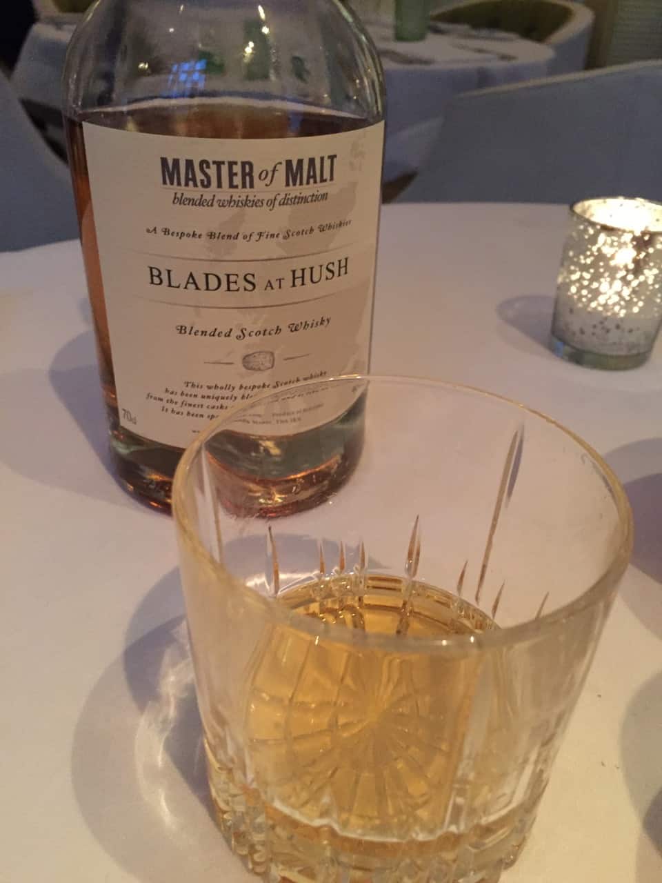 Blades Restaurant Mayfair review, situated in the Silver Room at Hush