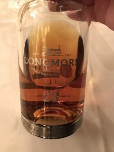 Longmorn single malt whisky