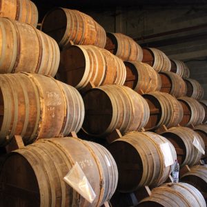 cognac-barrels-aging-cellar