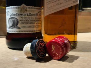 closures on whisky bottles