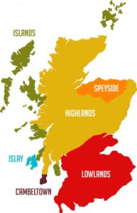 whisky region maps