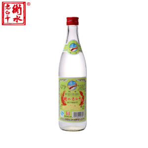 Liquor Hengshui Laobaigan Green Label 500ml 62 degrees a bottled drink from the old packaging and