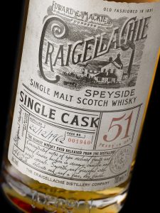 Craigellachie 51 Label Detail ON BLACK