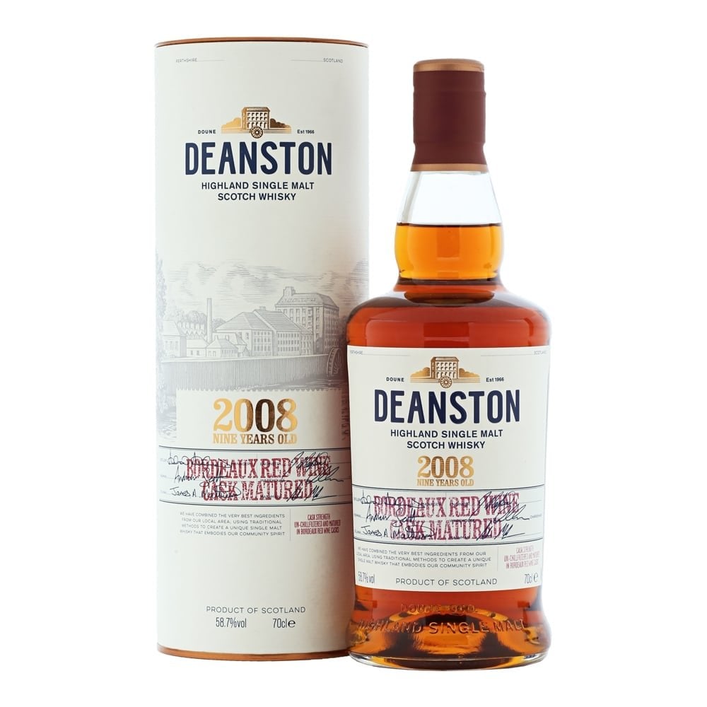 deanston 2008 9 year old bordeaux red wine cask matured p2275 6328 image