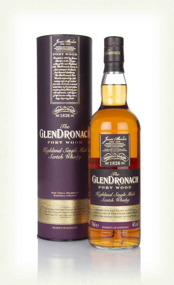 the glendronach 10 year old port wood whisky