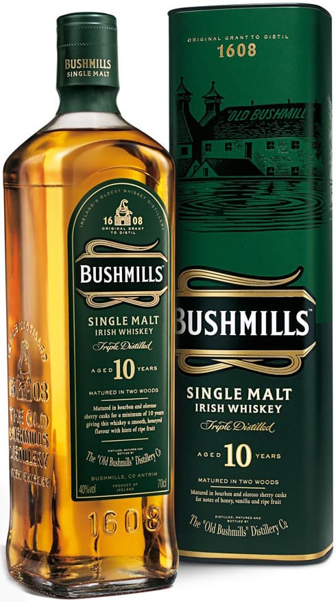 Bushmills 10 Year Old Single Malt Irish Whiskey 7758