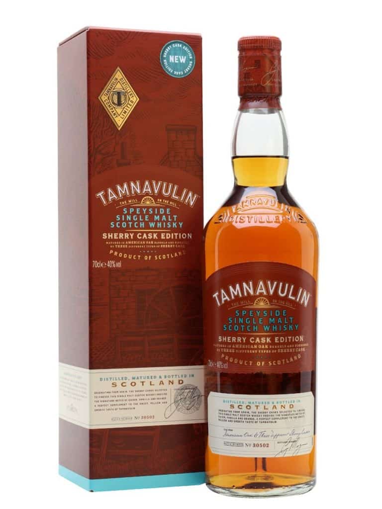 tamnavulin speyside single malt scotch whisky sherry cask edition