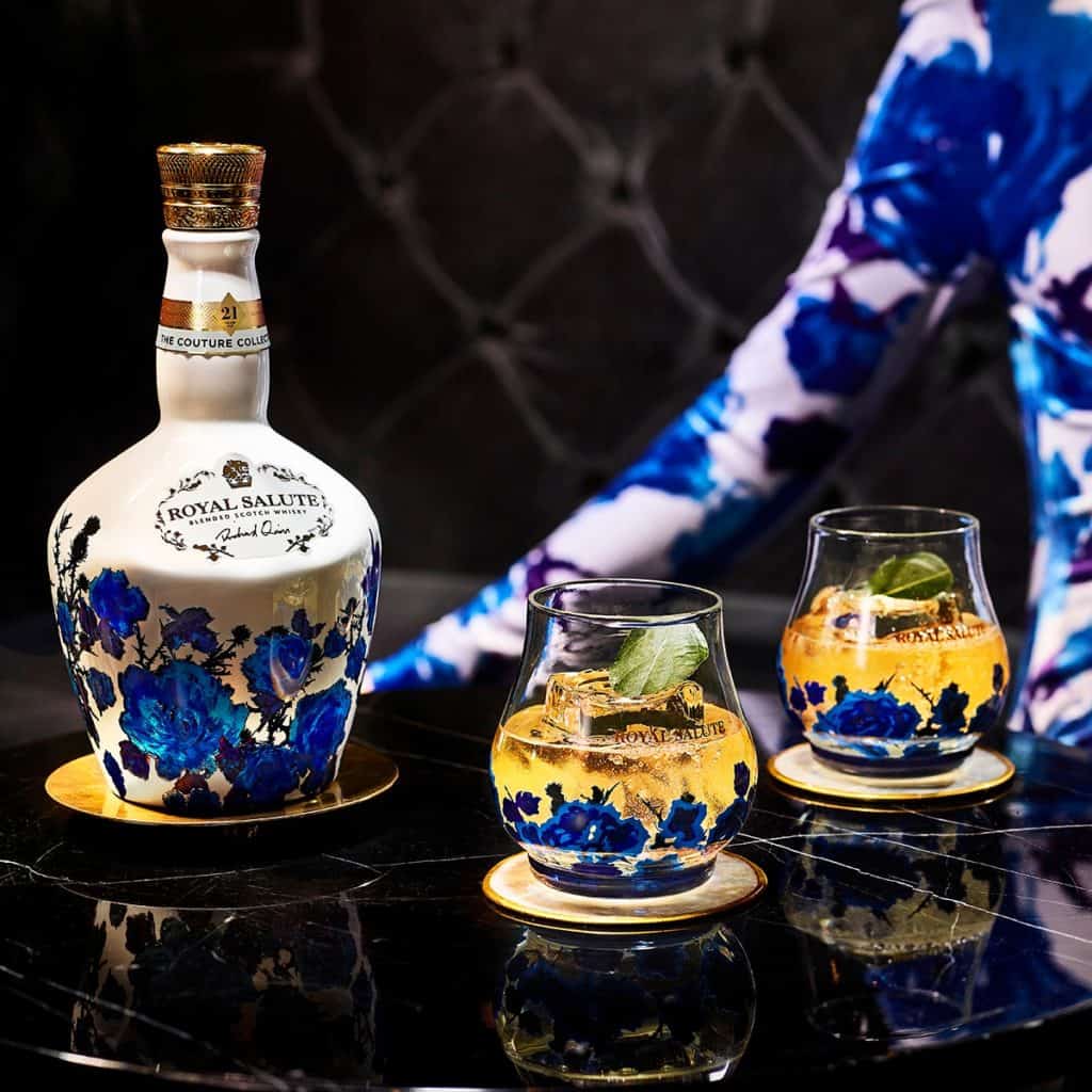 BUY] Ballantine's 21 Year Old Blue Decanter Rare Aged Scotch