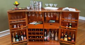 whisky bar and cabinet